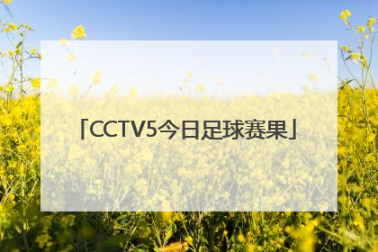 CCTV5今日足球赛果