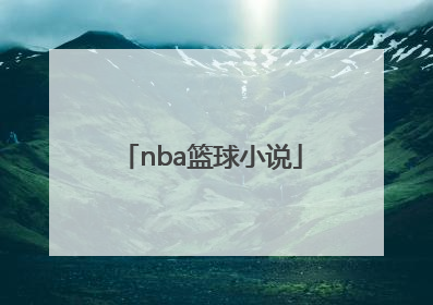「nba篮球小说」主角叫赵辰的NBA篮球小说